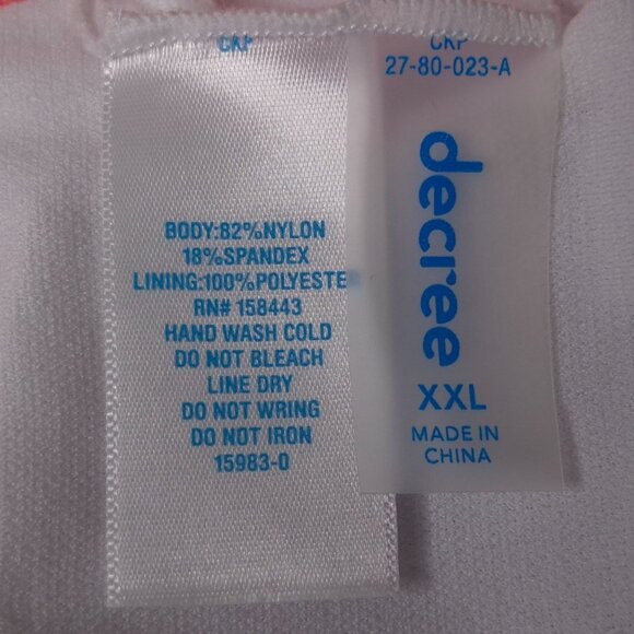 Decree Floral Halter Bikini Top XXL Adjustable 3-Way Wear Red & Pink - Picture 4 of 4